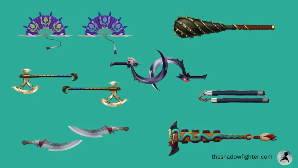 Pro Tips for Shadow Fight 2 Mod APK to succeed, Weapons
